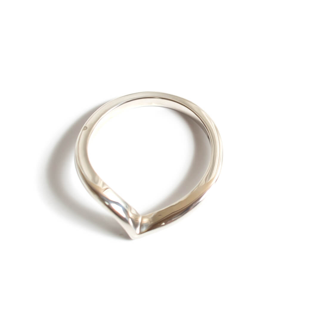 18K Gold Plated Sterling Silver Chevron Ring | GAVIOTA