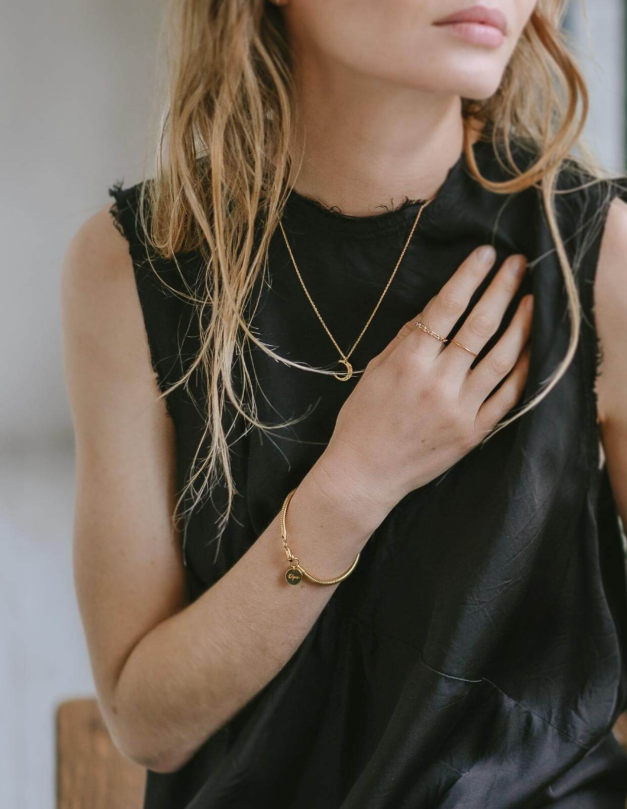 18K Gold Plated Sterling Silver Snake Chain Bracelet | VENEC-BULKY