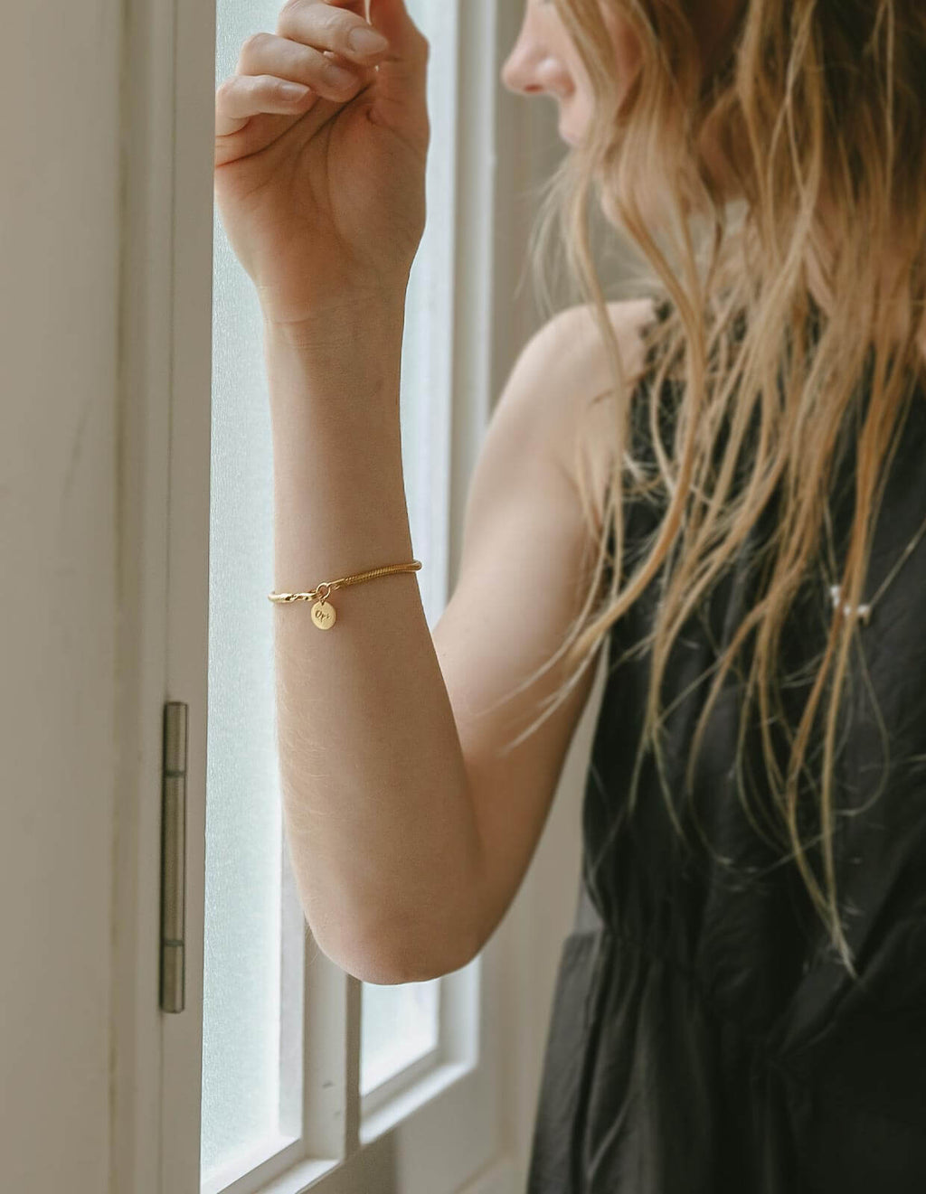 18K Gold Plated Sterling Silver Snake Chain Bracelet | VENEC-BULKY