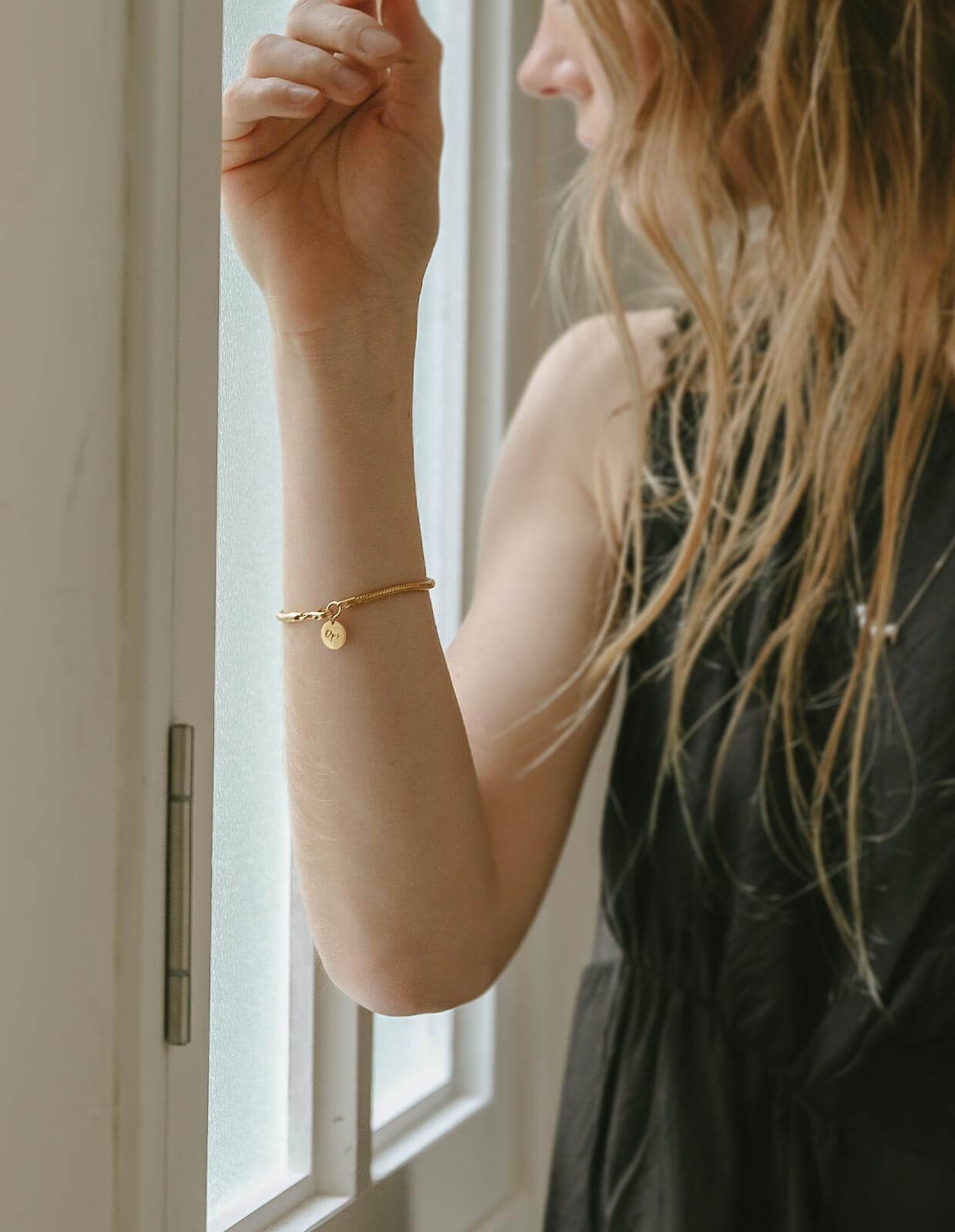 18K Gold Plated Sterling Silver Snake Chain Bracelet | VENEC-BULKY