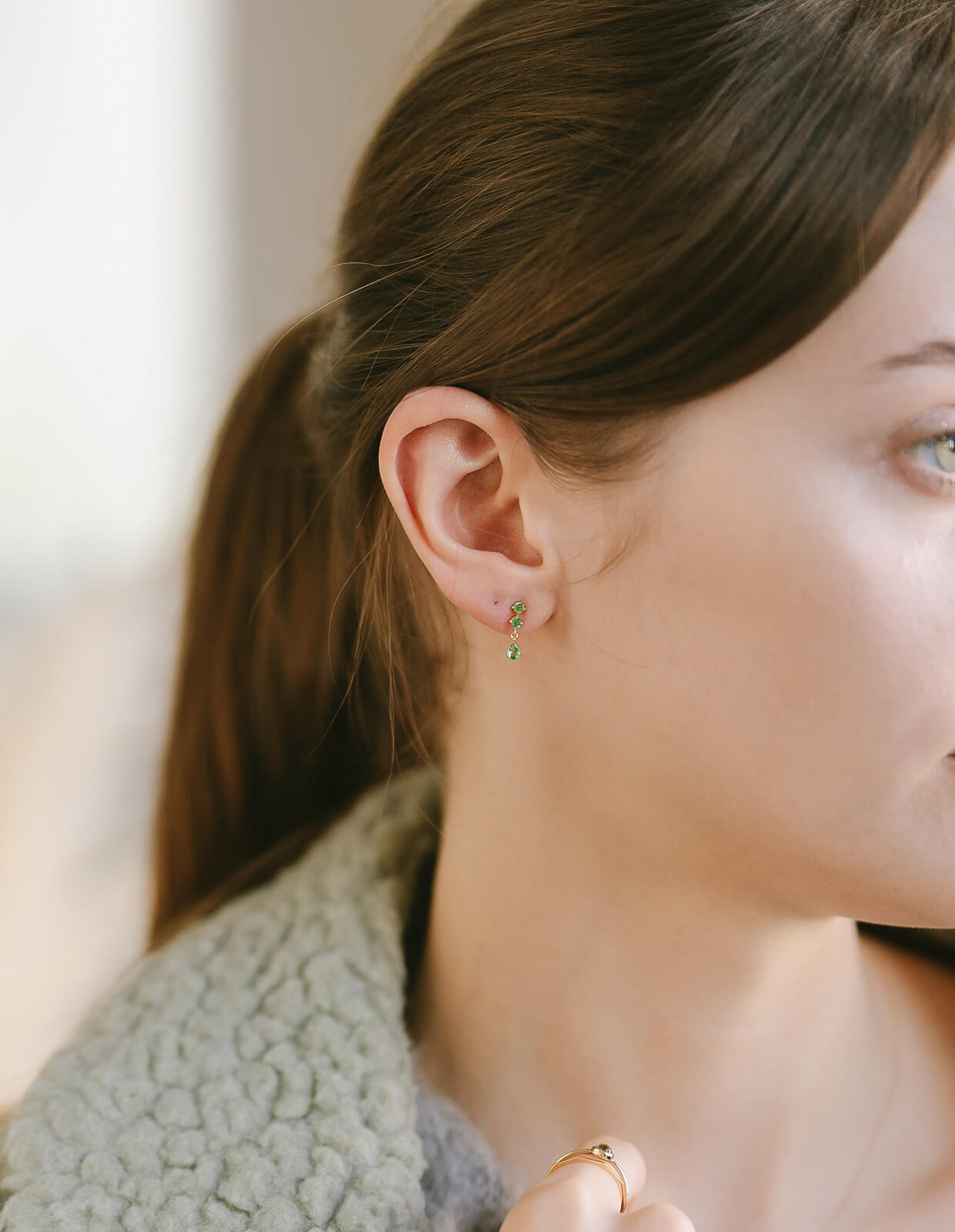 Gemstone Drop Earring | TRESOR TOROIS