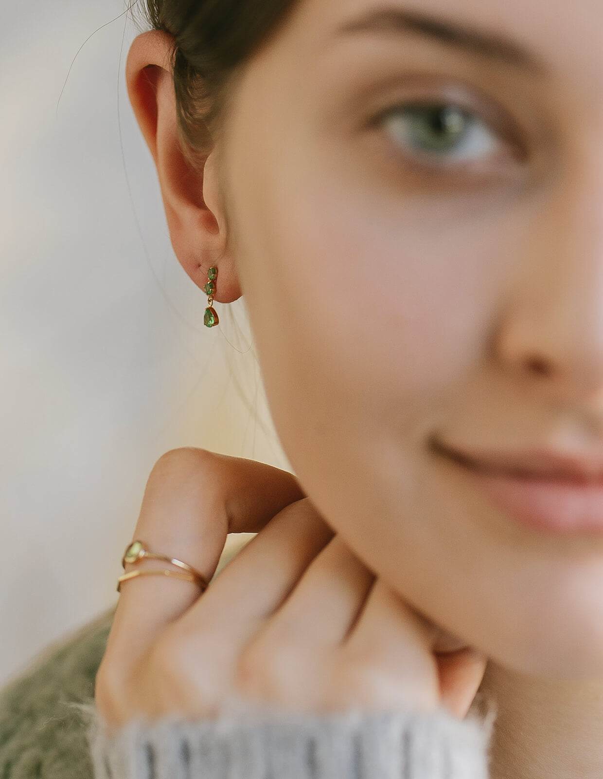 Gemstone Drop Earring | TRESOR TOROIS