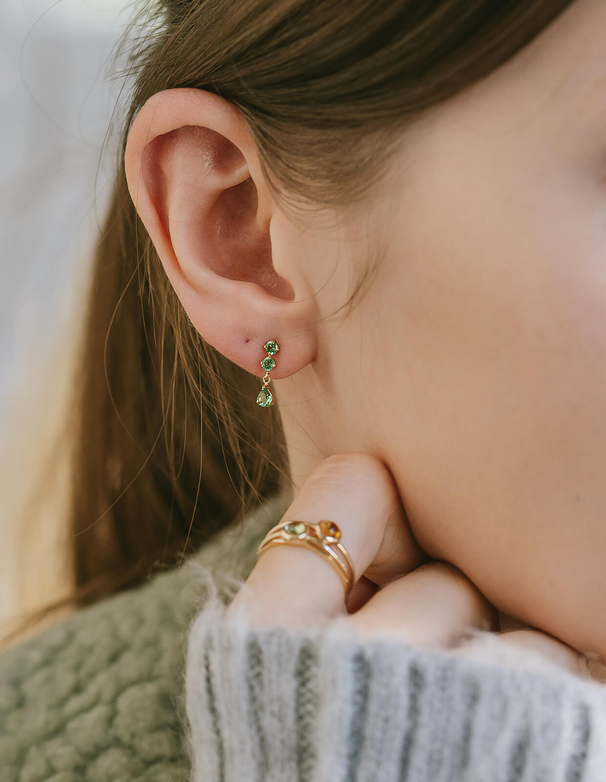 Gemstone Drop Earring | TRESOR TOROIS