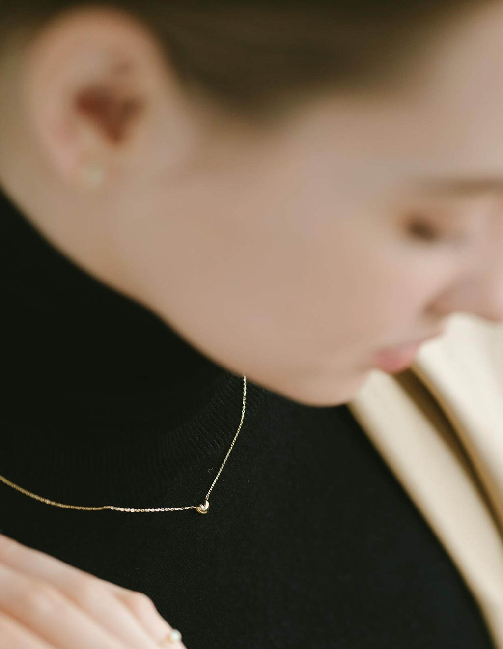 18K Gold Petit Grain Necklace | MOLLICA