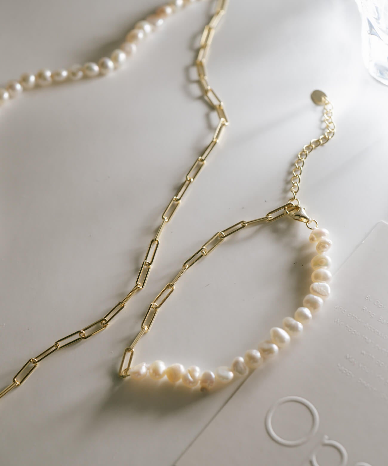 Baroque Pearl Link Chain Bracelet | AFRIZO-MIKTOS-BR