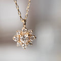 10K Gold Star Flower Diamond Necklace | ASTERI-POLARIS