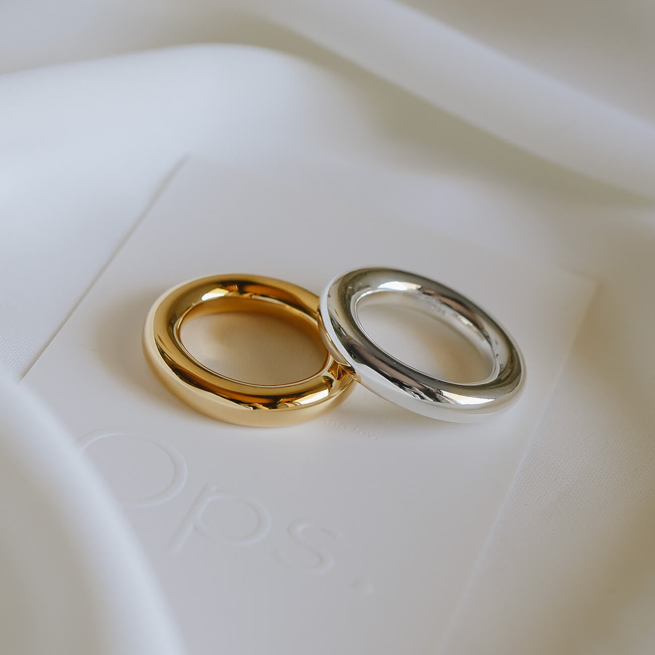 18K Gold Plated Sterling Silver Puffy Ring | AUREOLA