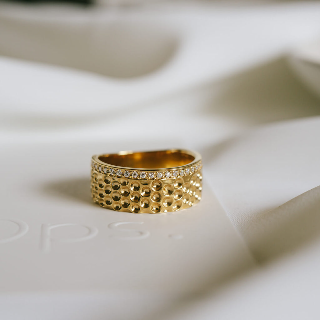 Cz Thimble Wide Ring | FORTUNA DITALE