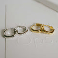 18K Gold Plated Sterling Silver Chunky Hoop Earrings | KYKLOS-WAVE