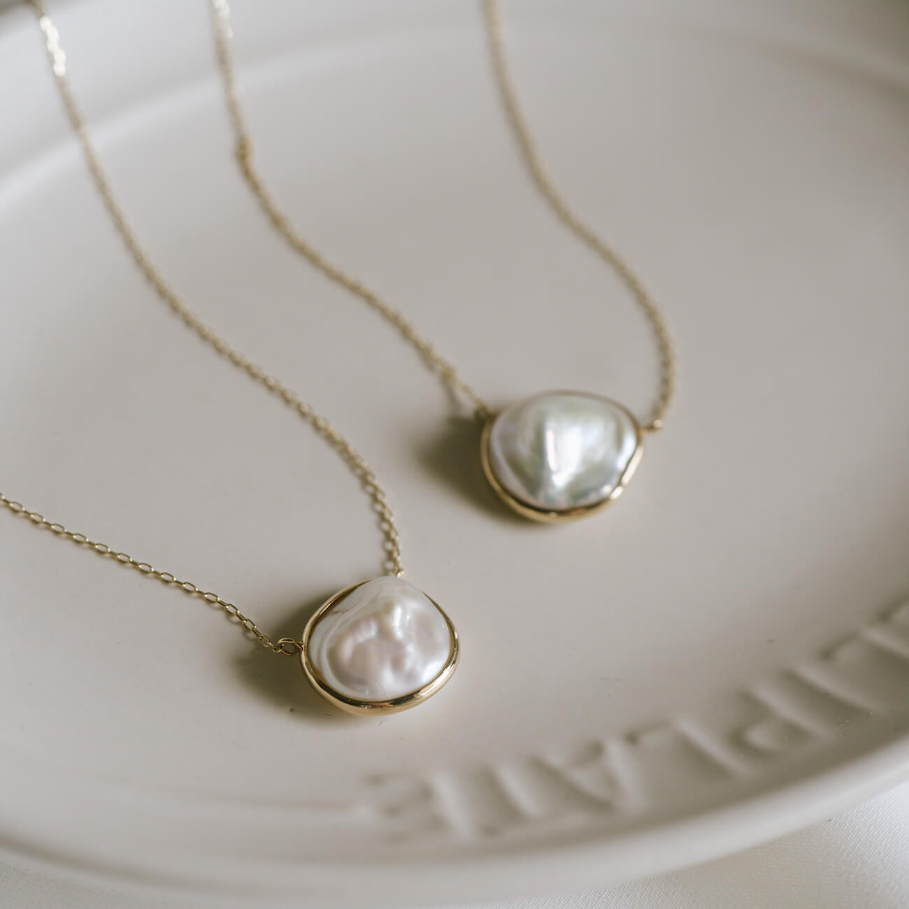 Coin Pearl Gold Necklace | PROPRIUM PERLA
