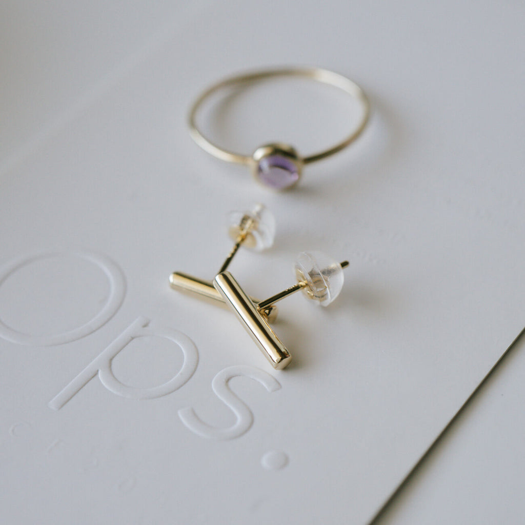 18K Gold Tiny Twigs Earrings | SILPHA