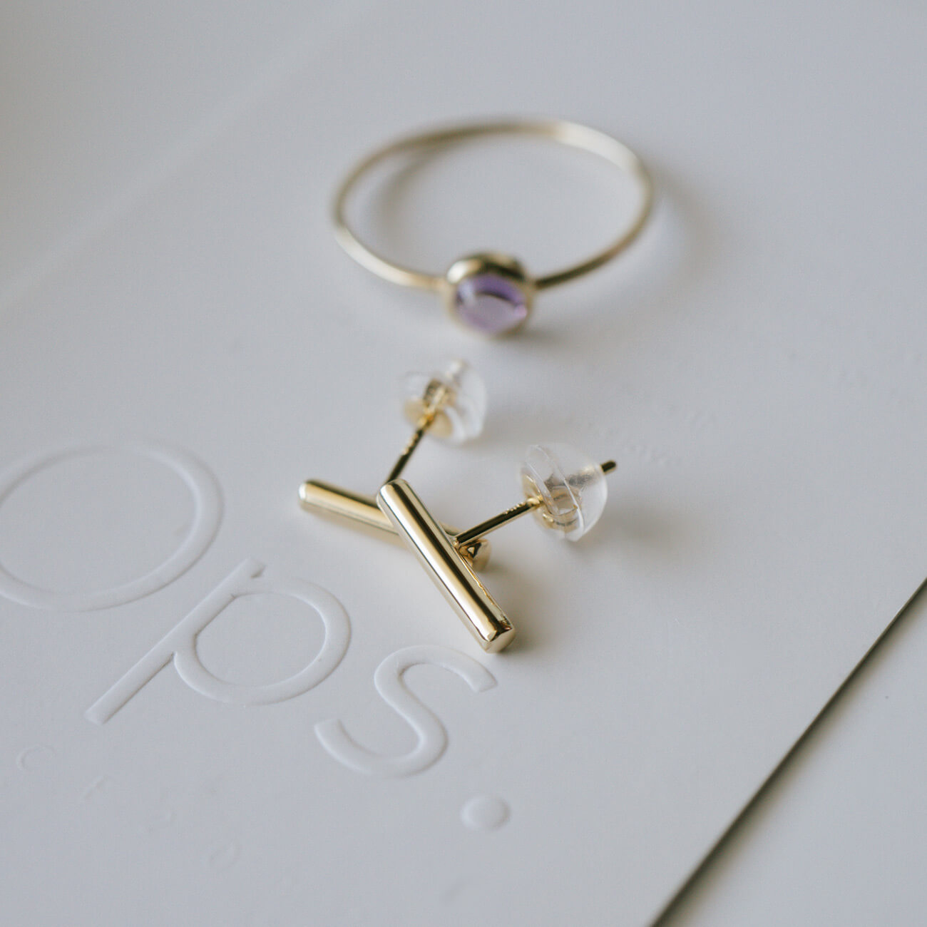 18K Gold Tiny Twigs Earrings | SILPHA