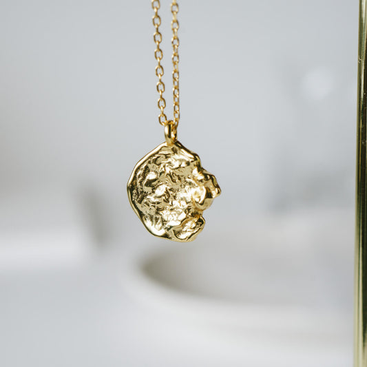 Hand Hammered Coin Necklace | [TRESOR-S] COIN NECKLACE