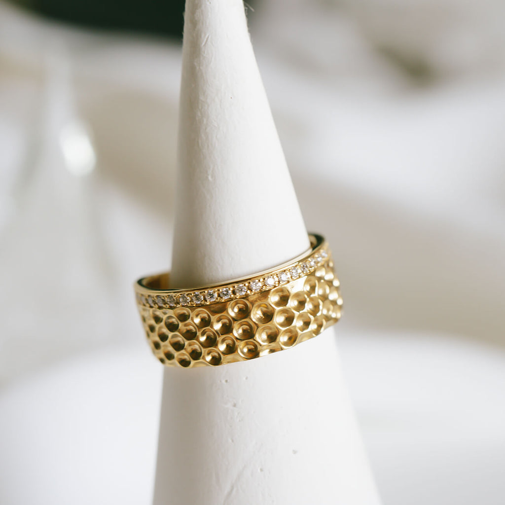 Cz Thimble Wide Ring | FORTUNA DITALE