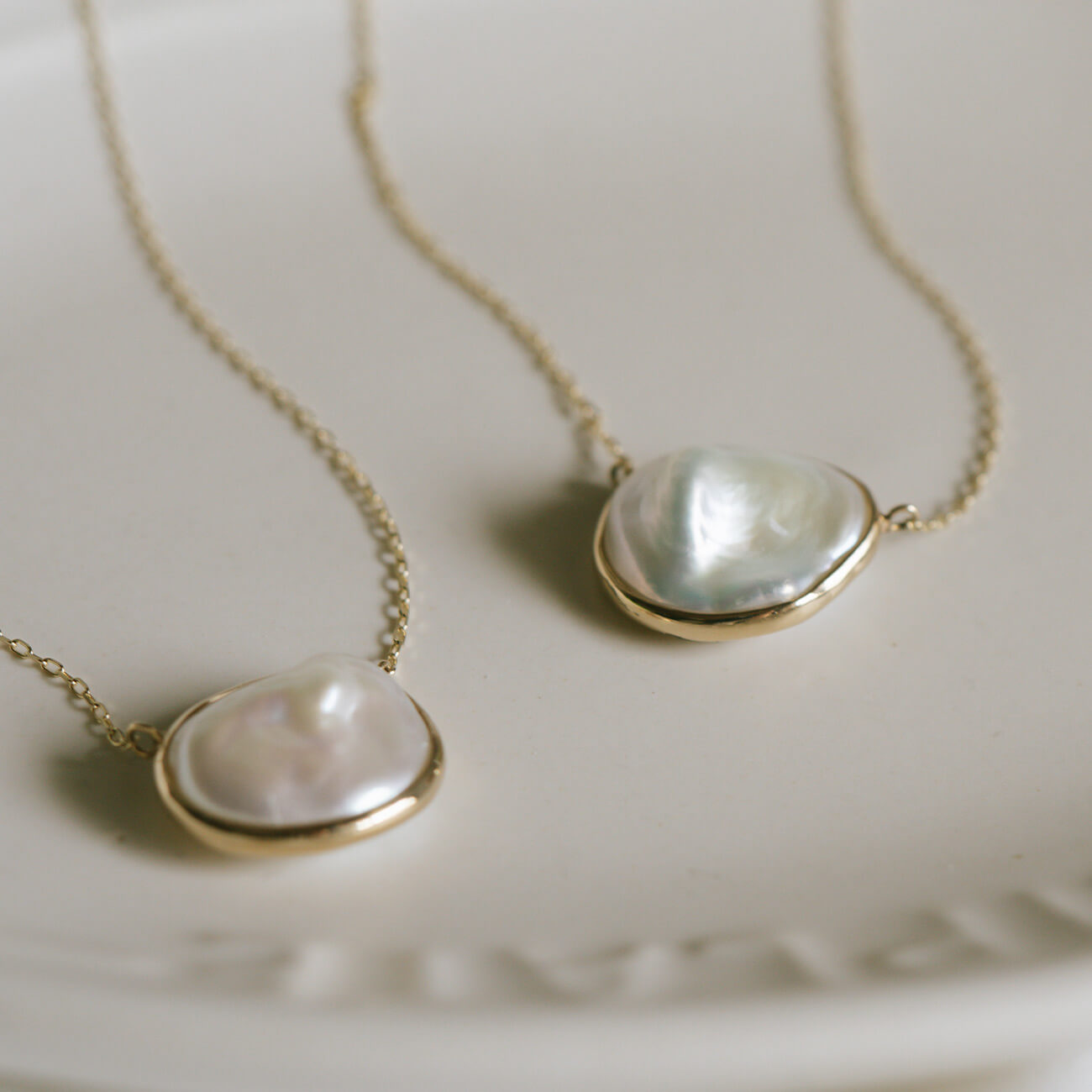 Coin Pearl Gold Necklace | PROPRIUM PERLA
