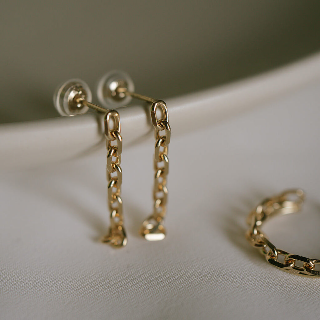 10K Gold Elfine Chain Link Pierce | SILSILA