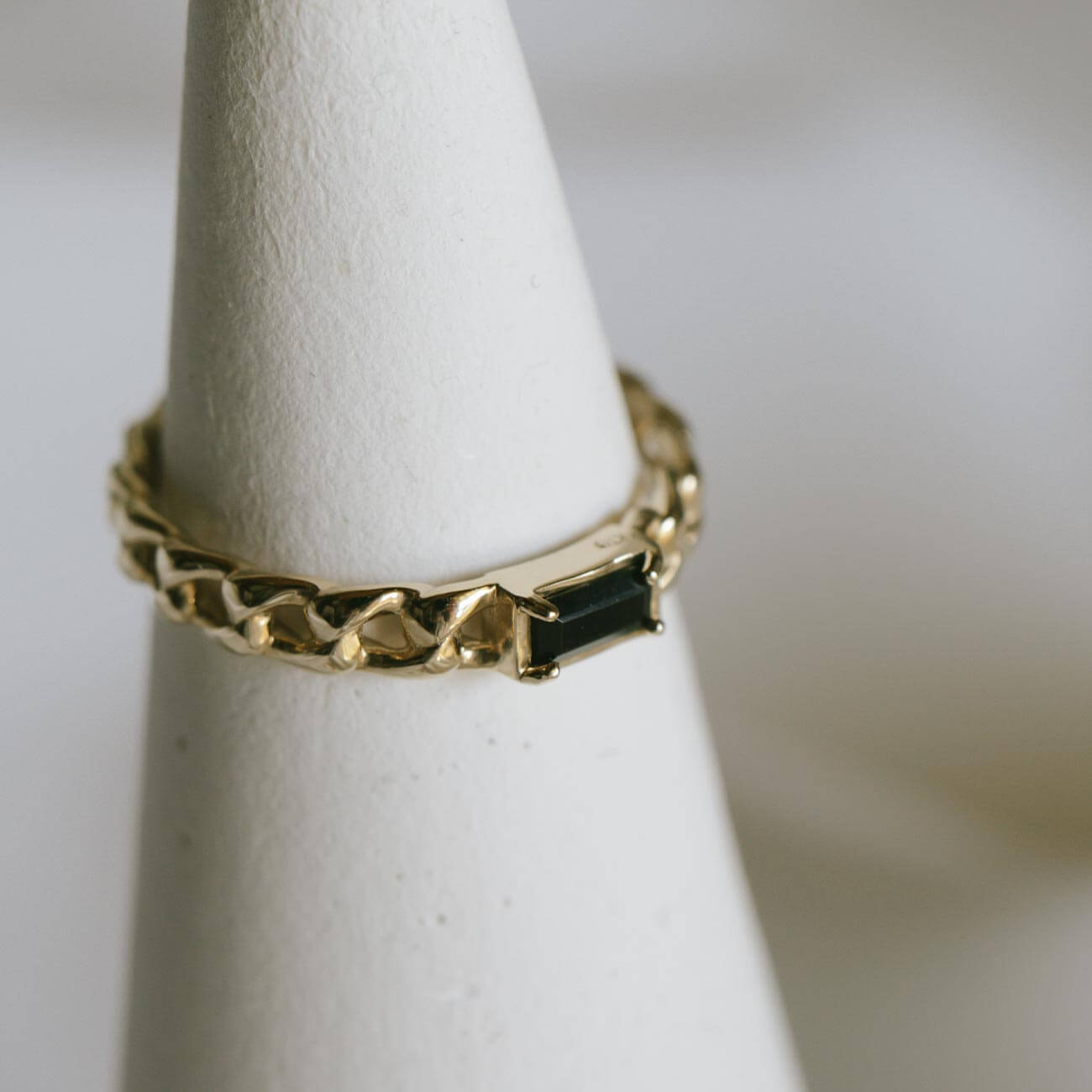Baguette Cut Chain Earcuff ＆ Ring | TRESOR-MONO