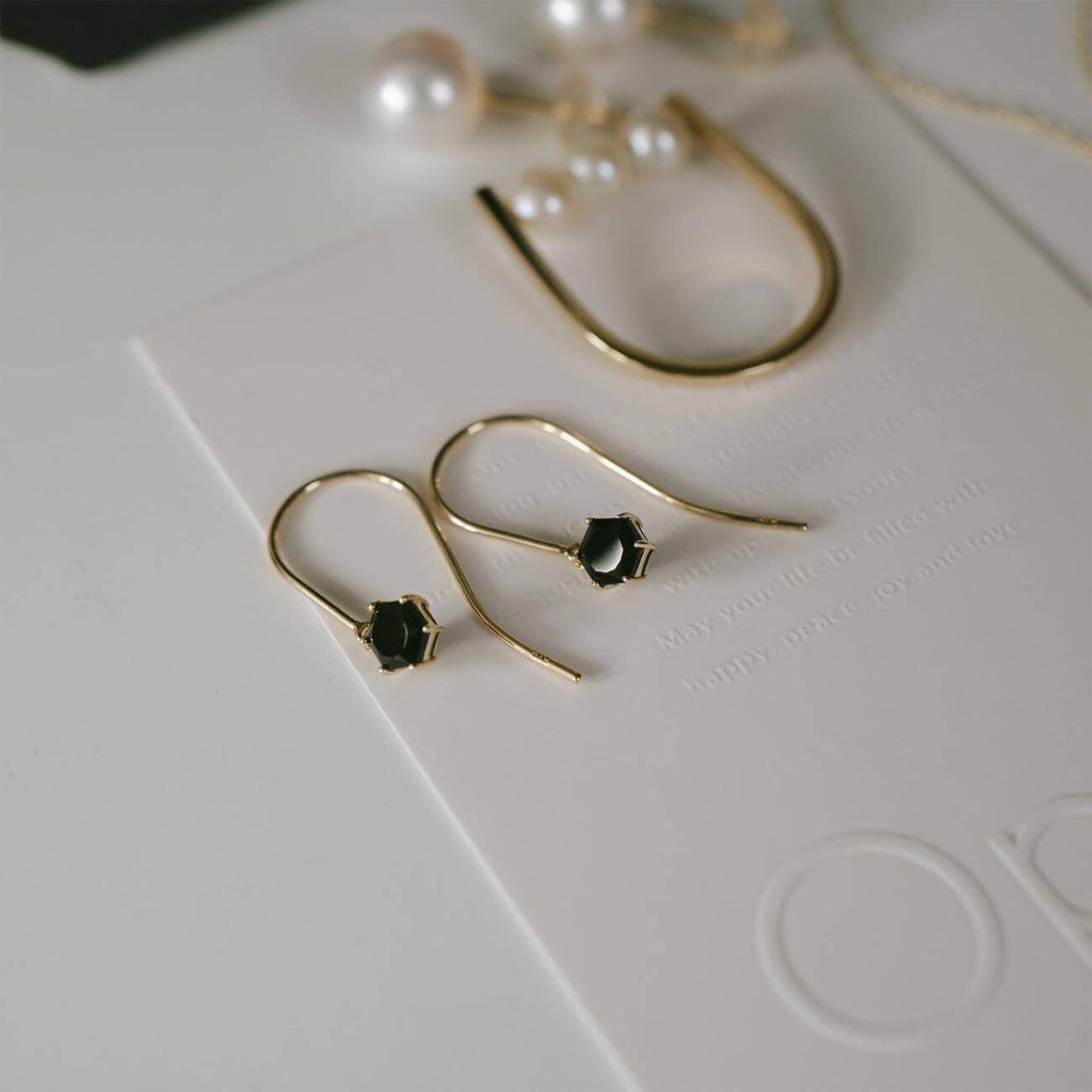 Gemstone Pentagonl Earring | TRESOR PENTA