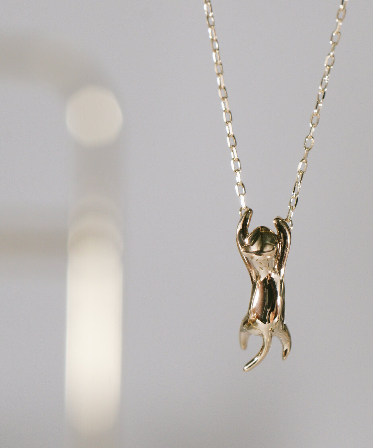 10K Gold Cat Necklace | ZOI-CAT