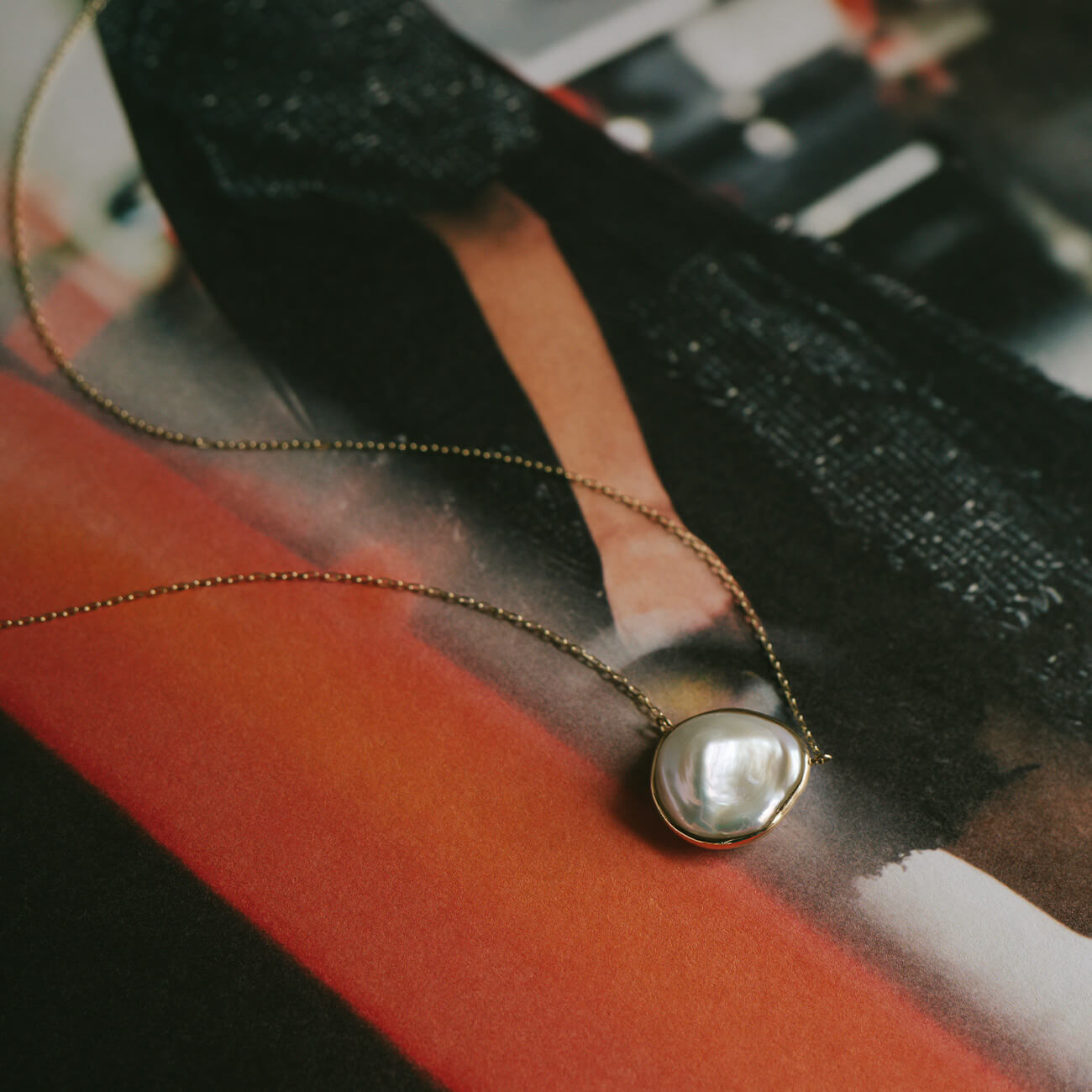 Coin Pearl Gold Necklace | PROPRIUM PERLA