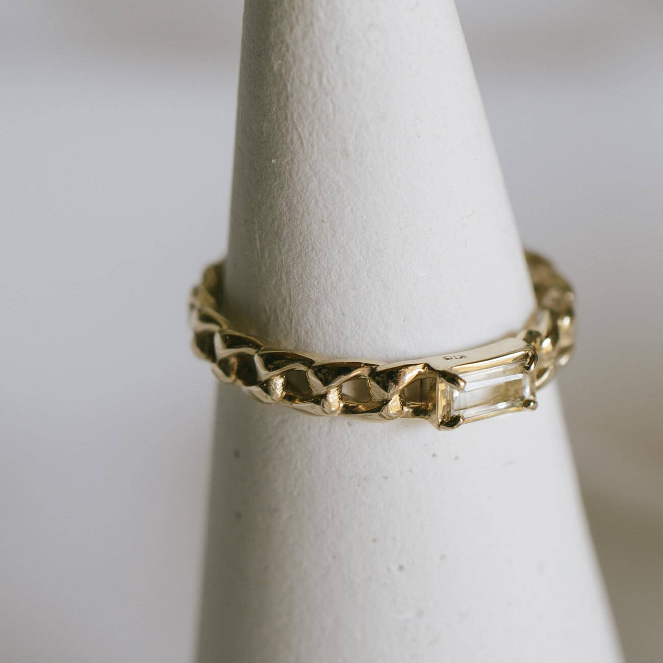 Baguette Cut Chain Earcuff ＆ Ring | TRESOR-MONO