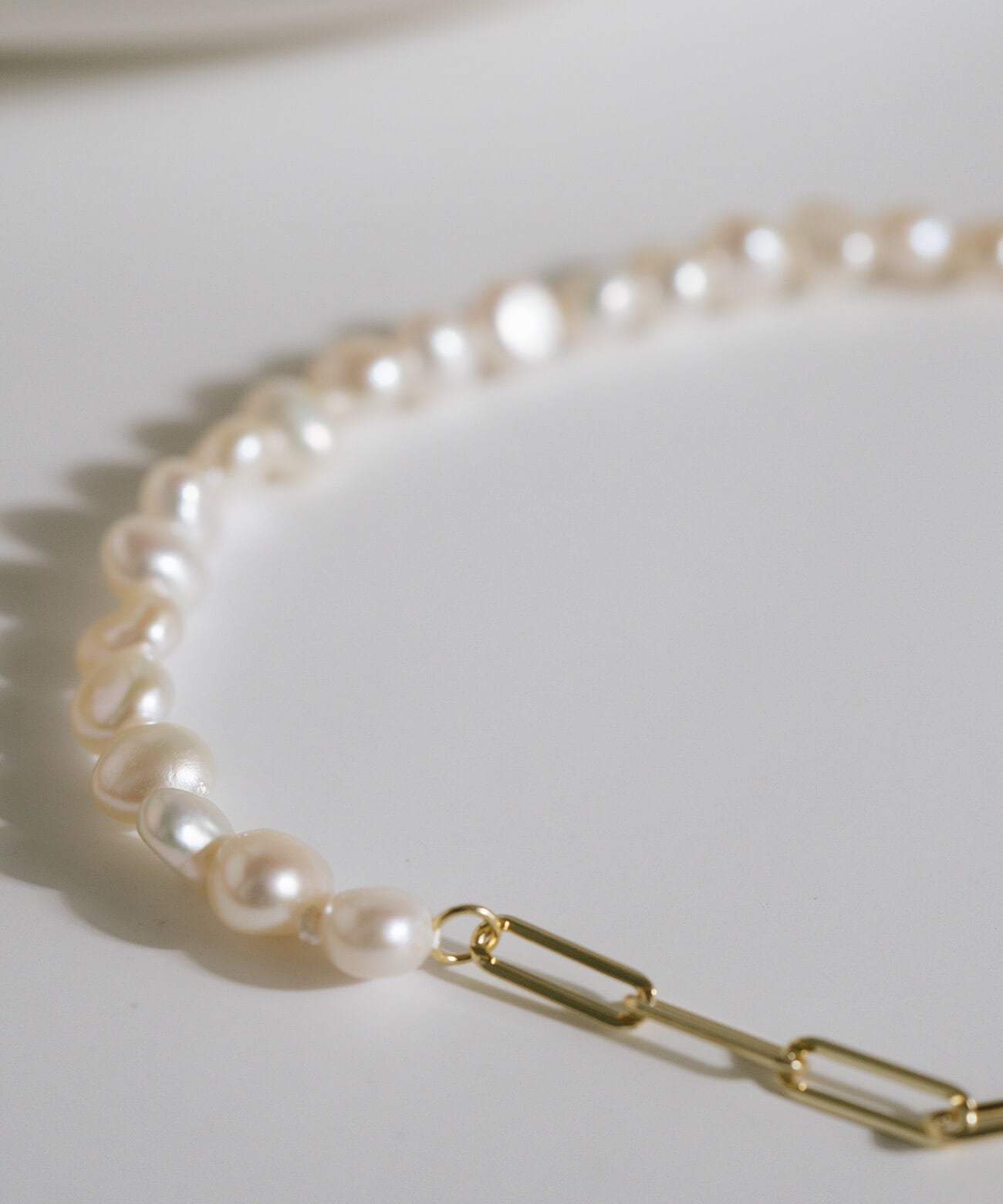 baroque pearl link chain bracelet | AFRIZO-MIKTOS-BR