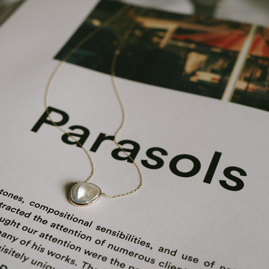 Coin Pearl Gold Necklace | PROPRIUM PERLA