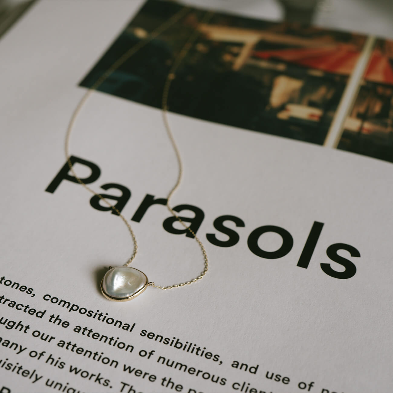 Coin Pearl Gold Necklace | PROPRIUM PERLA