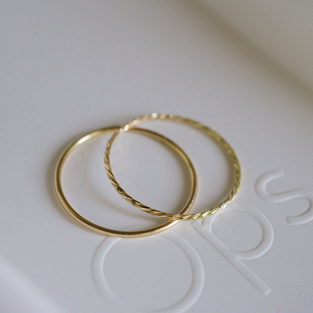 18K Gold Dainty Skinny Ring | SILPHA