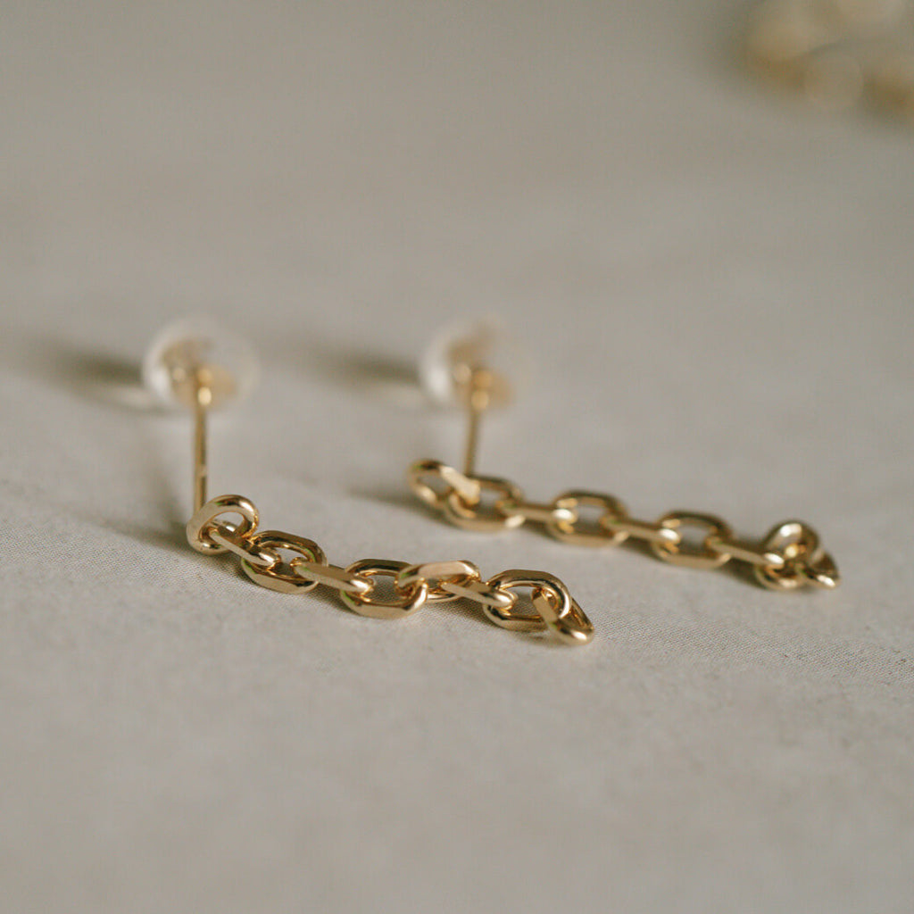10K Gold Elfine Chain Link Pierce | SILSILA