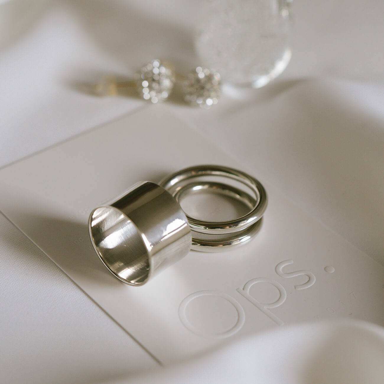 Silver925 Wide Tube Ring | TORONC SHINY