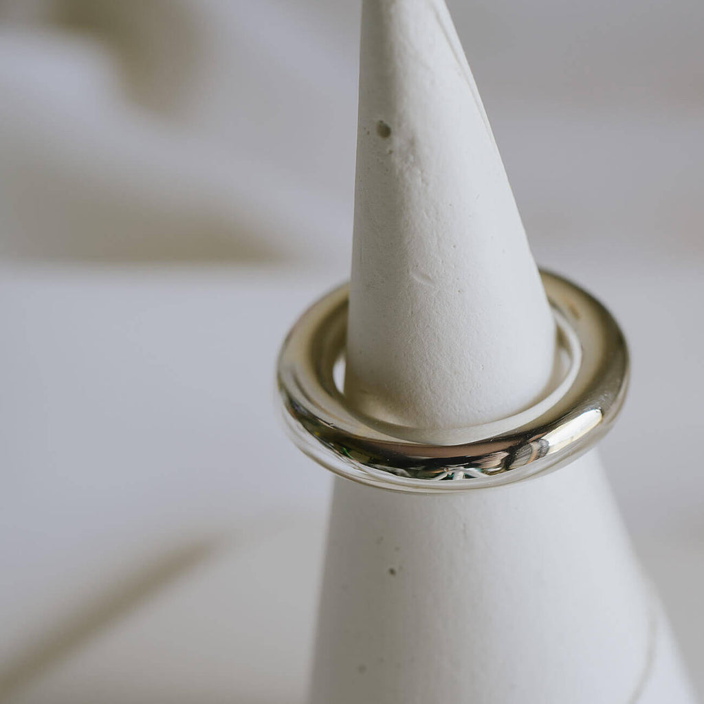 18K Gold Plated Sterling Silver Puffy Ring | AUREOLA