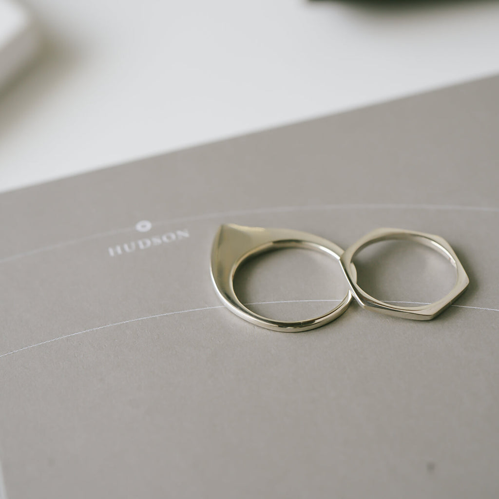 18K Gold Plated Sterling Silver Skiny Stacking Ring | LEIKKISA
