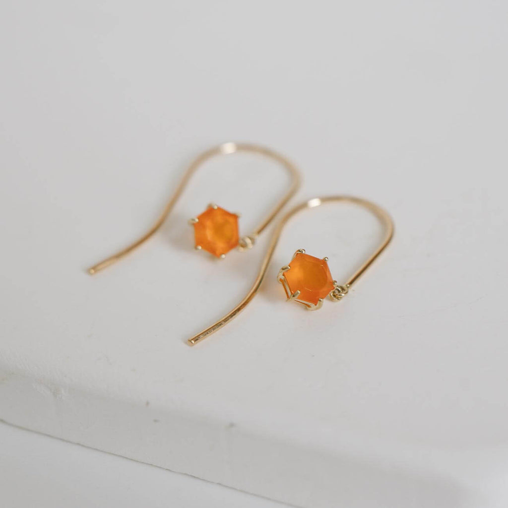 Gemstone Pentagonl Earring | TRESOR PENTA