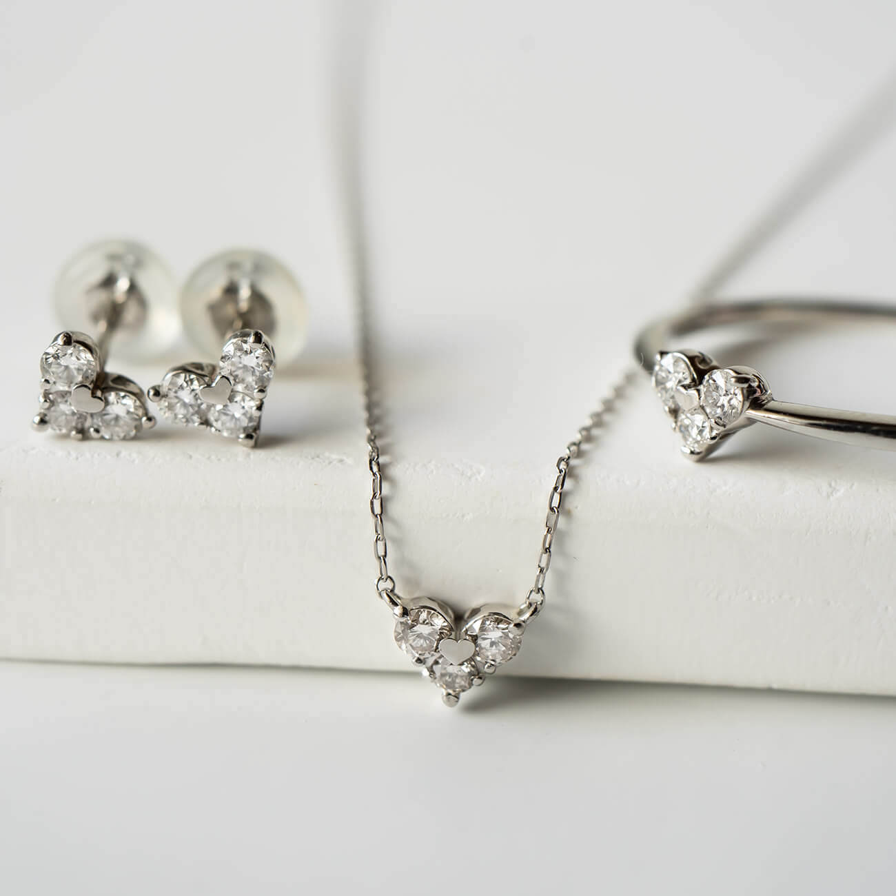 Heart Diamond Necklace | MAJERTA-NK