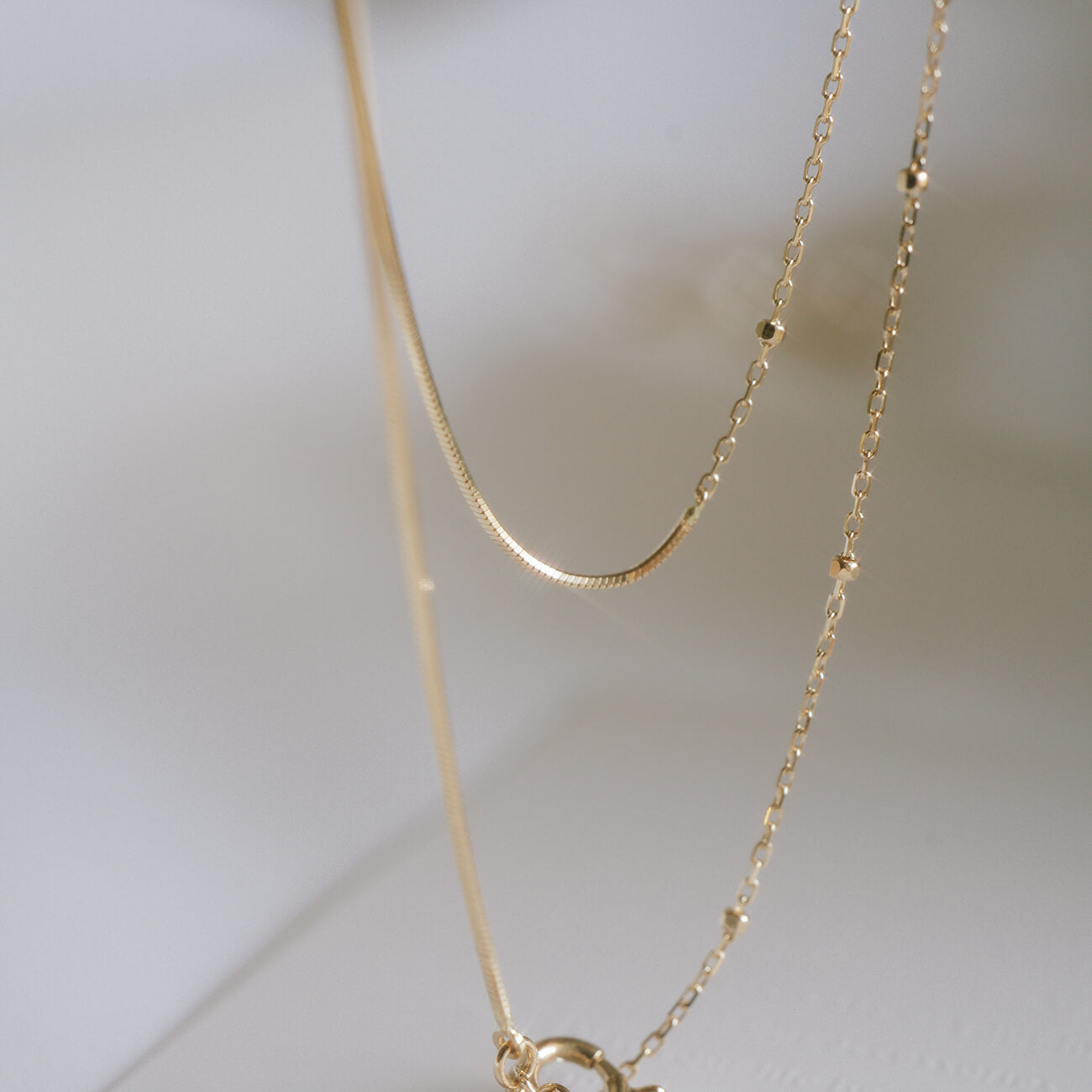 10K Gold Mix Chain Gold Bracelet | ARIADNE-MIKTOS-BR