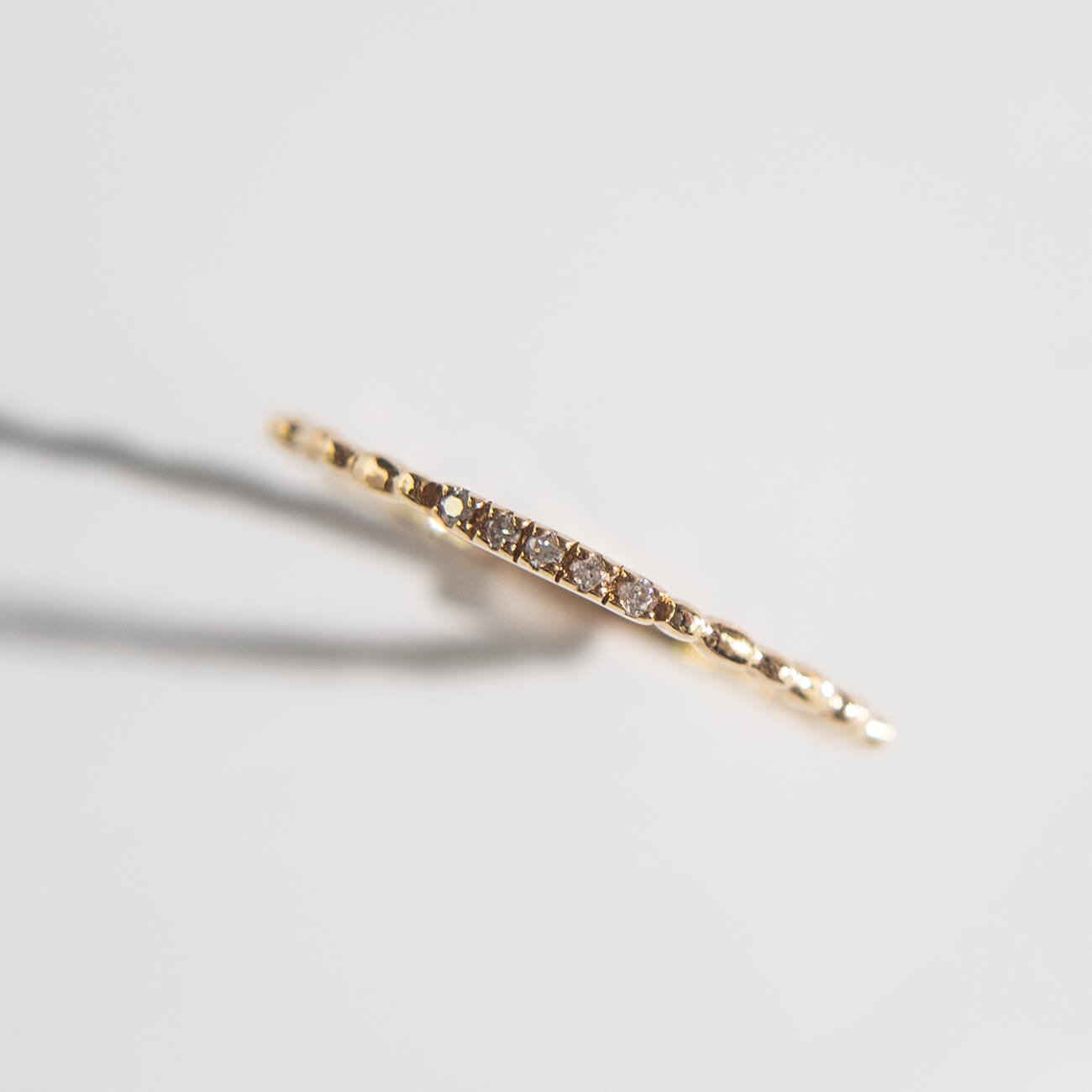 K10 Gold Diamond Delicate Ring | ELFINE