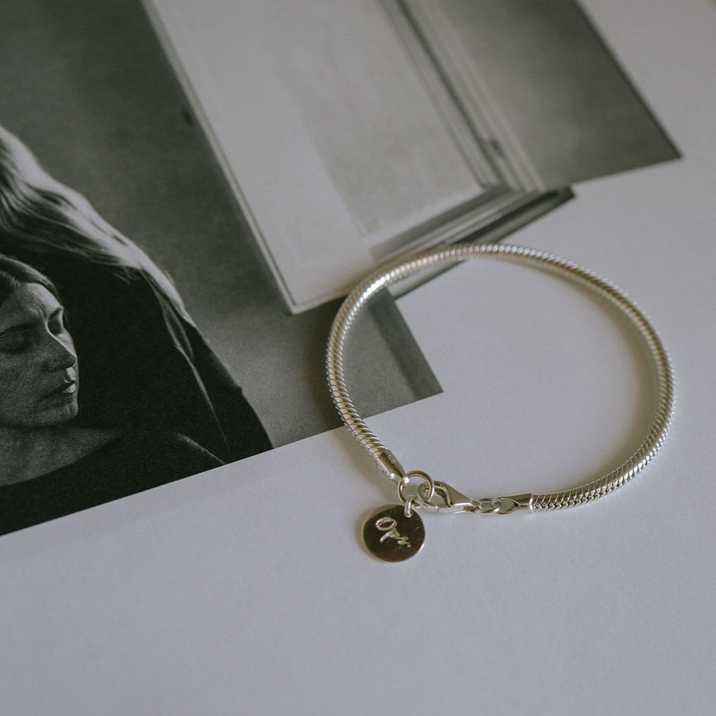 18K Gold Plated Sterling Silver Snake Chain Bracelet | VENEC-BULKY