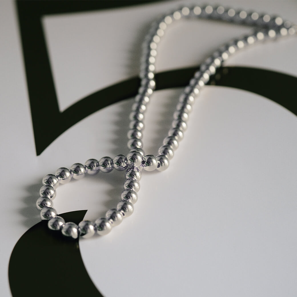 925 Sterling Silver Ball Chain Necklace | PALMYLA SHORT