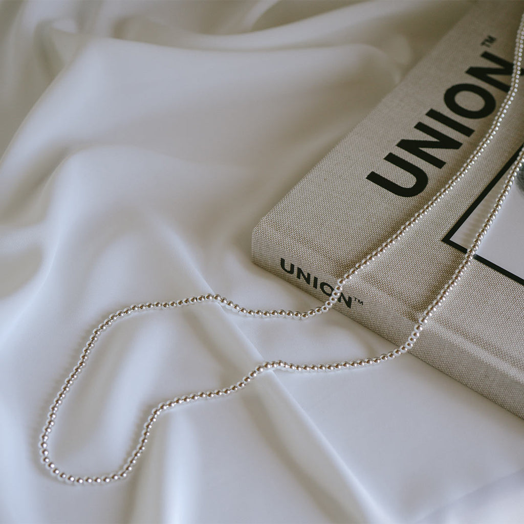 925 Sterling Silver Ball Chain Extra Long Necklace | PALMYLA LONG