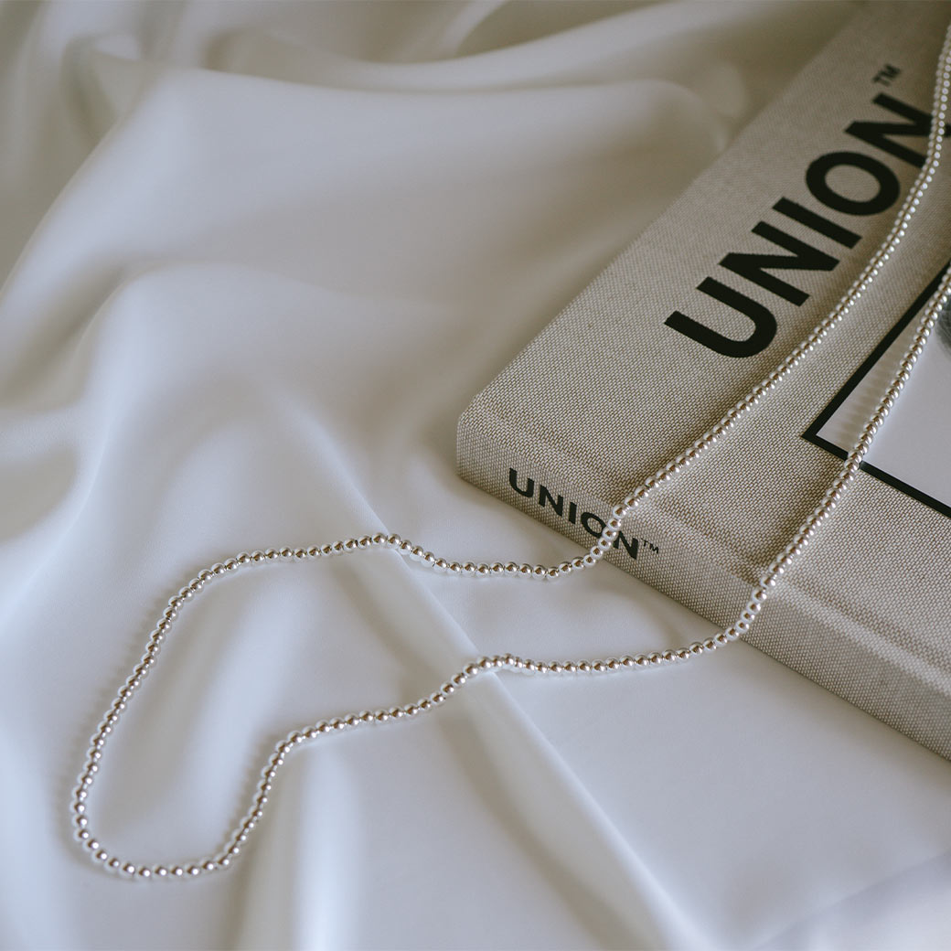 925 Sterling Silver Ball Chain Extra Long Necklace | PALMYLA LONG