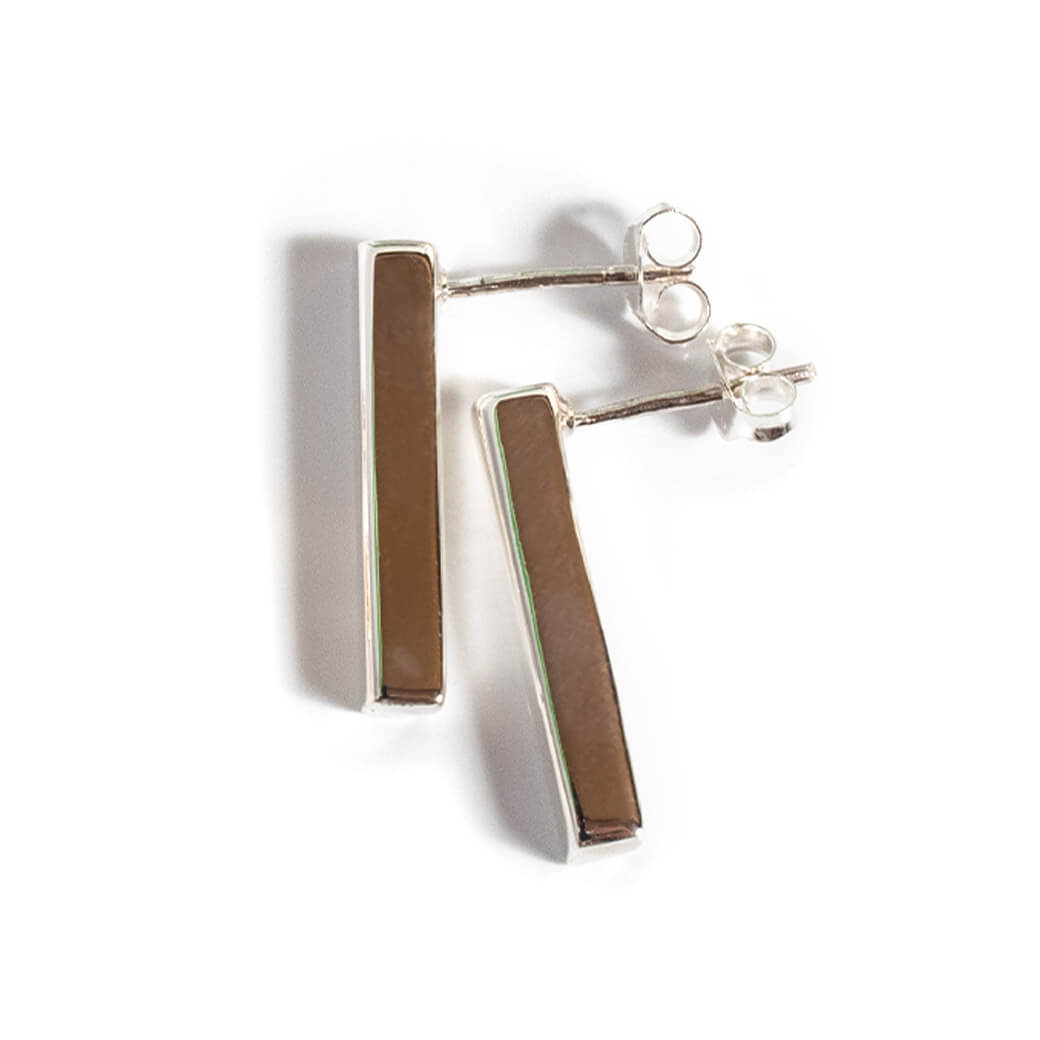 Silver925 Minimal Bar Earrings | LOKA