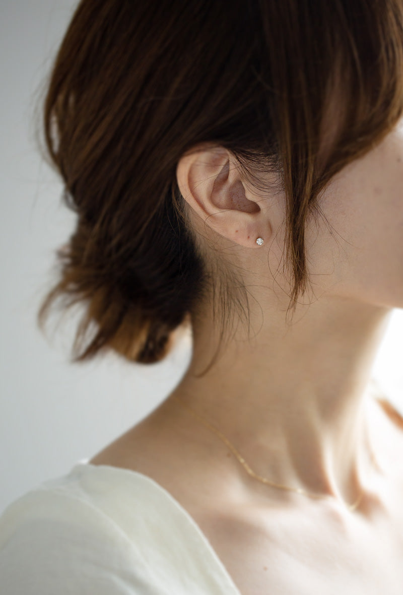 H&c Cut Pt900 Precious Diamond Stud Earrings | EDELE