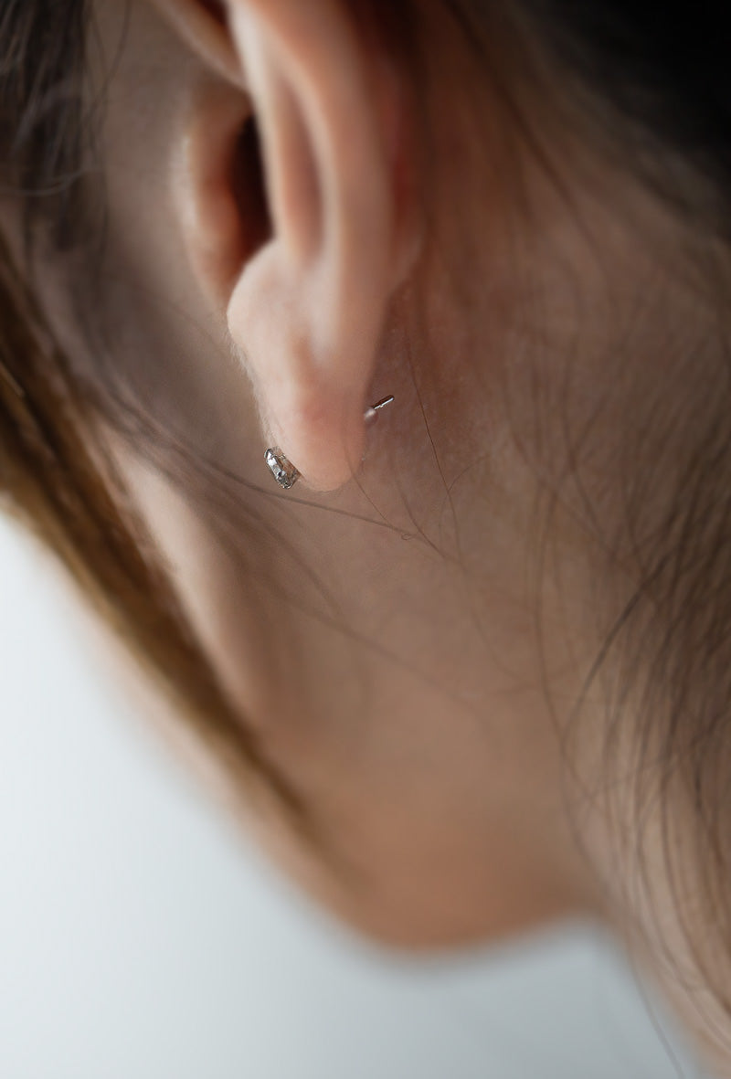 H&c Cut Pt900 Precious Diamond Stud Earrings | EDELE