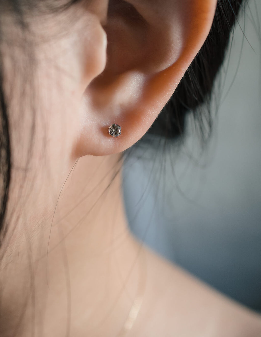 H&c Cut Pt900 Precious Diamond Stud Earrings | EDELE