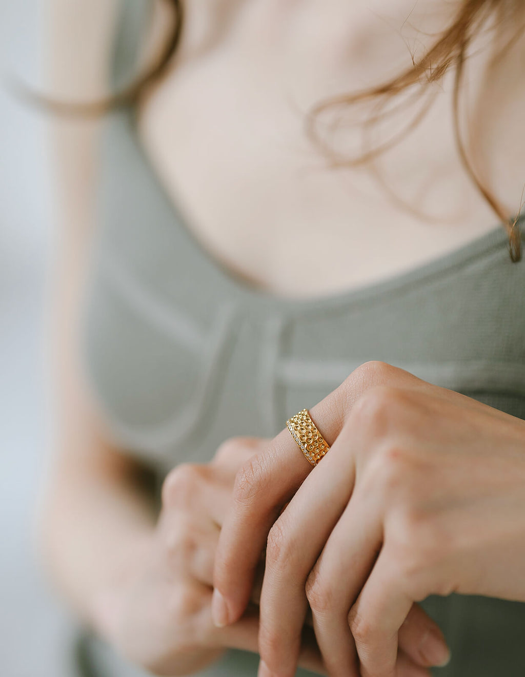 Cz Thimble Wide Ring | FORTUNA DITALE