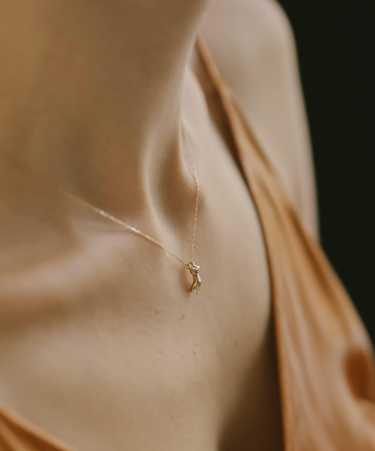 10K Gold Cat Necklace | ZOI-CAT