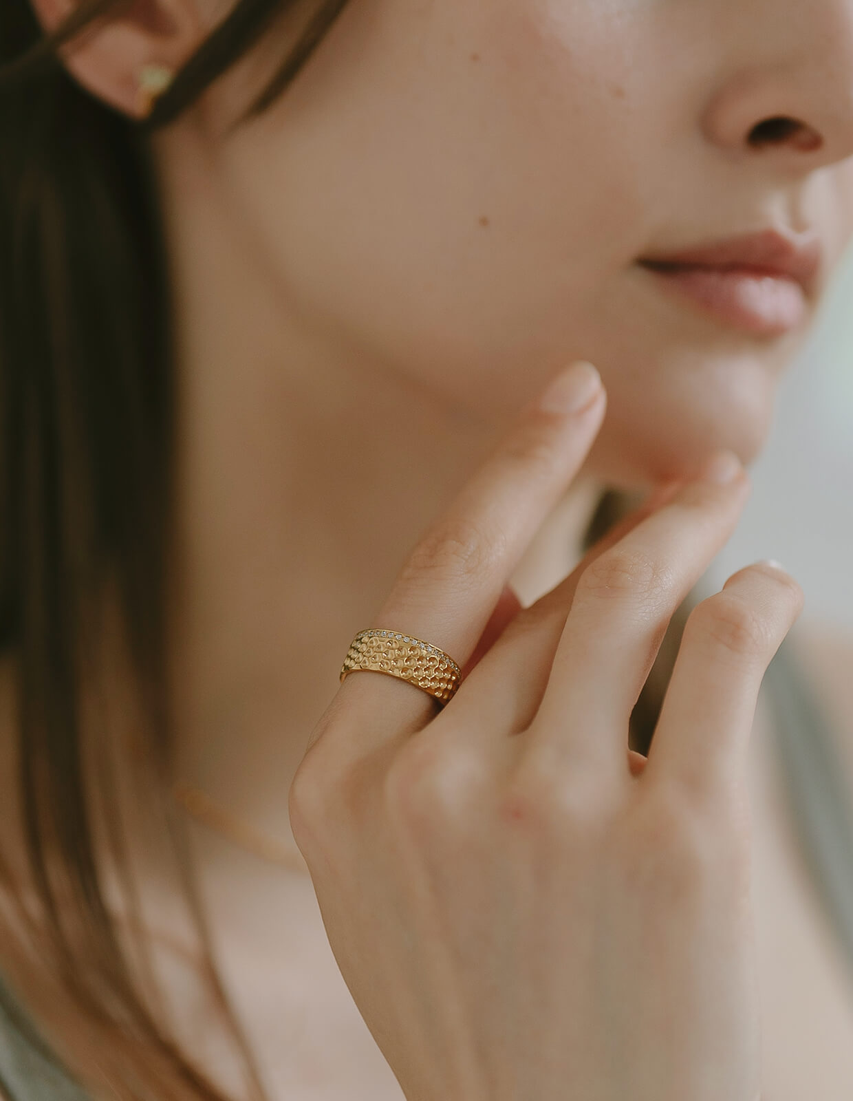 Cz Thimble Wide Ring | FORTUNA DITALE