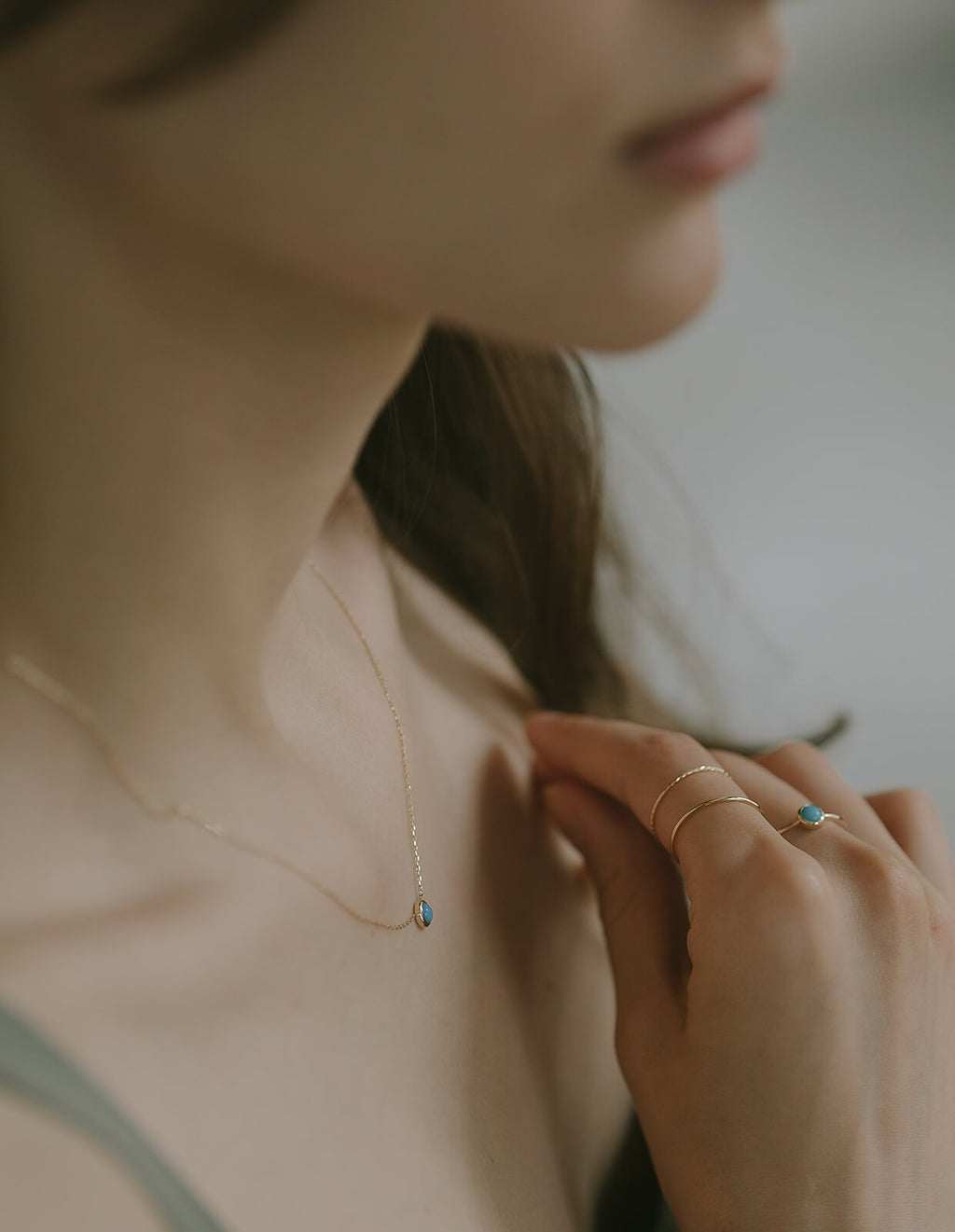18K Gold Dainty Skinny Ring | SILPHA