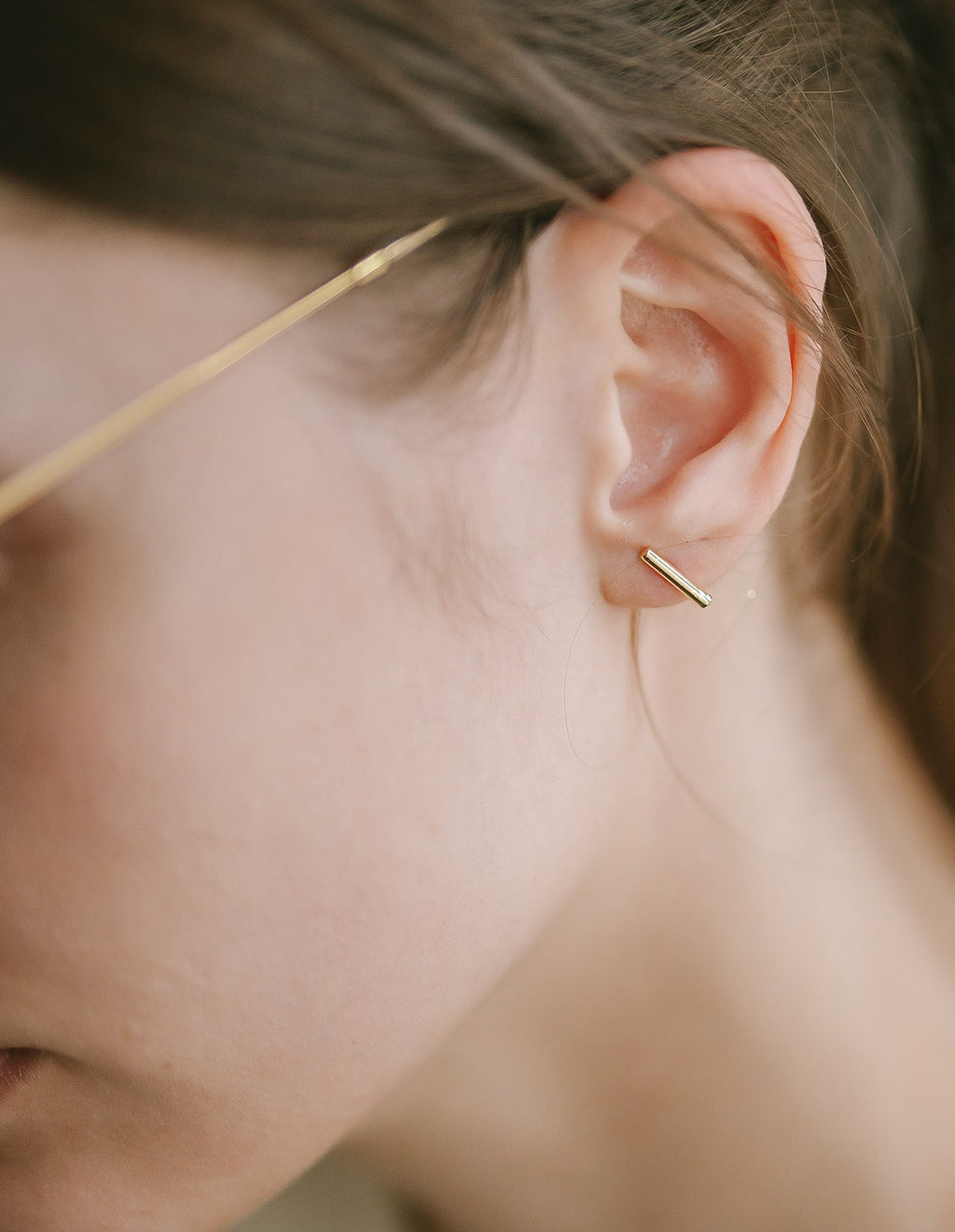 18K Gold Tiny Twigs Earrings | SILPHA